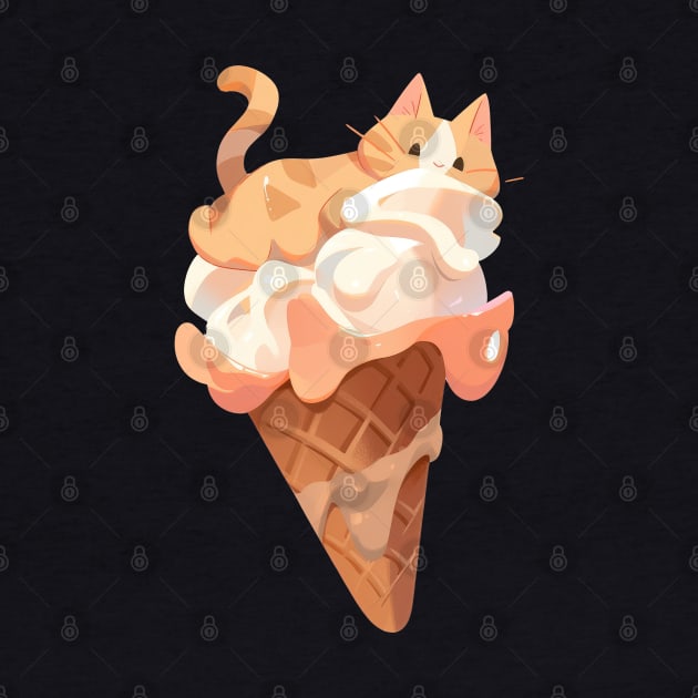 Ice cream kitty cat salted caramel by Sara-Design2